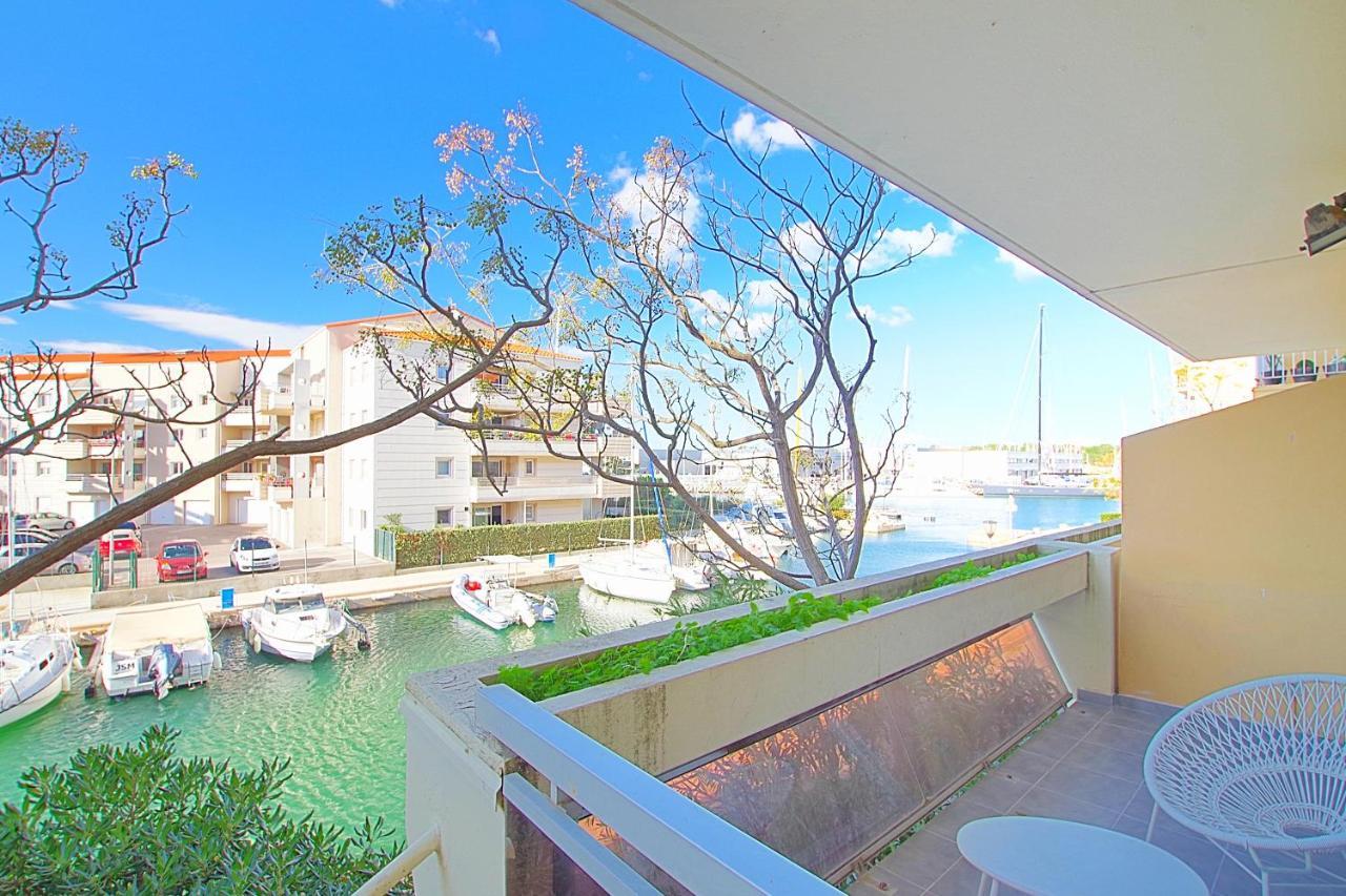 Superbe T2 Au Calme Avec Balcon Sur La Marina - 10 Appartement Canet-en-Roussillon Buitenkant foto